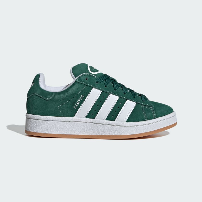 Adidas white shoes green back best sale