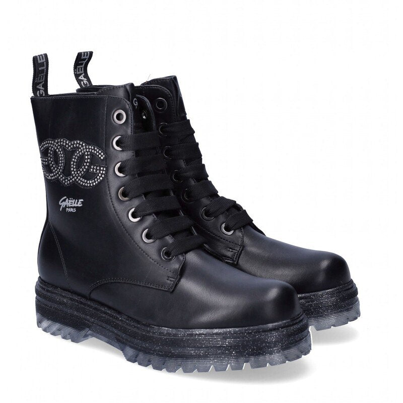 GAELLE GAELLE Anfibi Bambina G-1151A Nero G-1151A Scarpeinsaldo