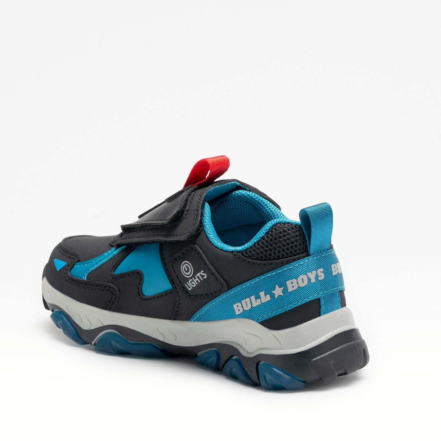 Bull Boys Sneakers Bambino Dinosauro Con Luci - Nero DNAL4551