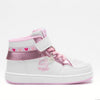 LELLI KELLY LELLI KELLY Frangetta Mix Sneaker Alta Bambina - LKAA8096 Bianco/Rosa