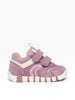 GEOX GEOX B Iupidoo Girl Sneaker With Rip-Tape for Children - B3558C05422 Dk Purple/Rose