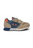 SUN68 SUN68 Boy'S Jaki Bicolor (Baby) Sneaker Con Strappo Bambino - Z46322B Beige
