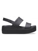 CROCS CROCS Brooklyn Low Wedge Sandalo Con Zeppa Donna - CR.206453 Latte/Mushroom