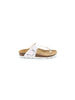 GRUNLAND GRUNLAND Girl's Buckle Slippers - CB3021 White