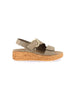 GRUNLAND GRUNLAND Sandalo Con Zeppa Donna - SE0300 Kaki