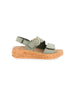 GRUNLAND GRUNLAND Sandalo Con Zeppa Donna - SE0300 Kaki