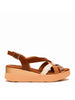 OH MY SANDALS! OH MY SANDALS! Sandalo Con Zeppa Donna - 5670 Roble/Cuoio