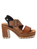 REFRESH REFRESH Women's Mid Heel Sandal - 172843 Camel