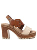 REFRESH REFRESH Women's Mid Heel Sandal - 172843 Camel