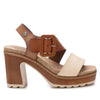 REFRESH REFRESH Sandalo Tacco Medio Donna - 172843 Camel