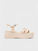 WONDERS WONDERS Women's Low Sneaker - A-3710 Beige