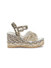 CAFÈNOIR CAFÈNOIR Women's Wedge Sandal - C1GB9500 Multi Black