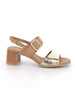 ENVAL SOFT ENVAL SOFT Women's Mid-Heel Sandal - 12766 Cuoio/Platino
