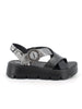 IGI&CO IGI&CO Sandalo Con Zeppa Donna - 11600 Roccia/Nero