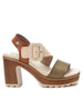 REFRESH REFRESH Women's Mid Heel Sandal - 172843 Camel