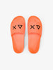 SUN68 SUN68 Slippers Logo Ciabatta Uomo - X36110 Arancio Fluo