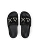 SUN68 SUN68 Slippers Strass Logo Ciabatta Donna - X36211 Bianco