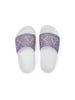 SUN68 SUN68 Girl'S Slippers Strass Logo (Kid) Ciabatta Bambina - X36411K Bianco/Lilla