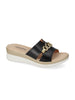 VALLE VERDE VALLE VERDE Ciabatta Con Zeppa Donna - 52102 Nero