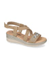 VALLE VERDE VALLE VERDE Sandalo Con Zeppa Donna - 55560 Beige