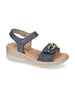 VALLE VERDE VALLE VERDE Sandalo Con Strappo Donna - 55566 Blu