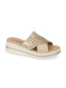 VALLE VERDE VALLE VERDE Ciabatta Con Zeppa Donna - V55100 Bianco