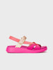 WONDERS WONDERS Women's Wedge Sandal - C-6552 Platinum/Off White